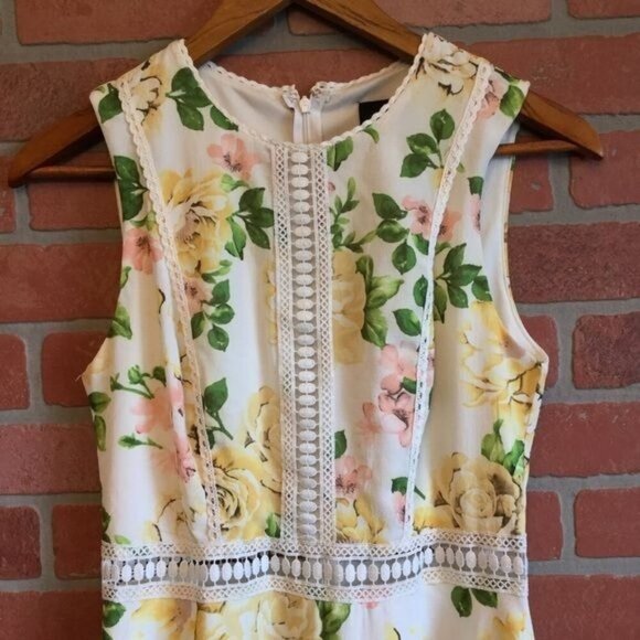 Disney Princess Floral Dress Lace Detail Summer Size Small Coastal - Picture 3 of 8